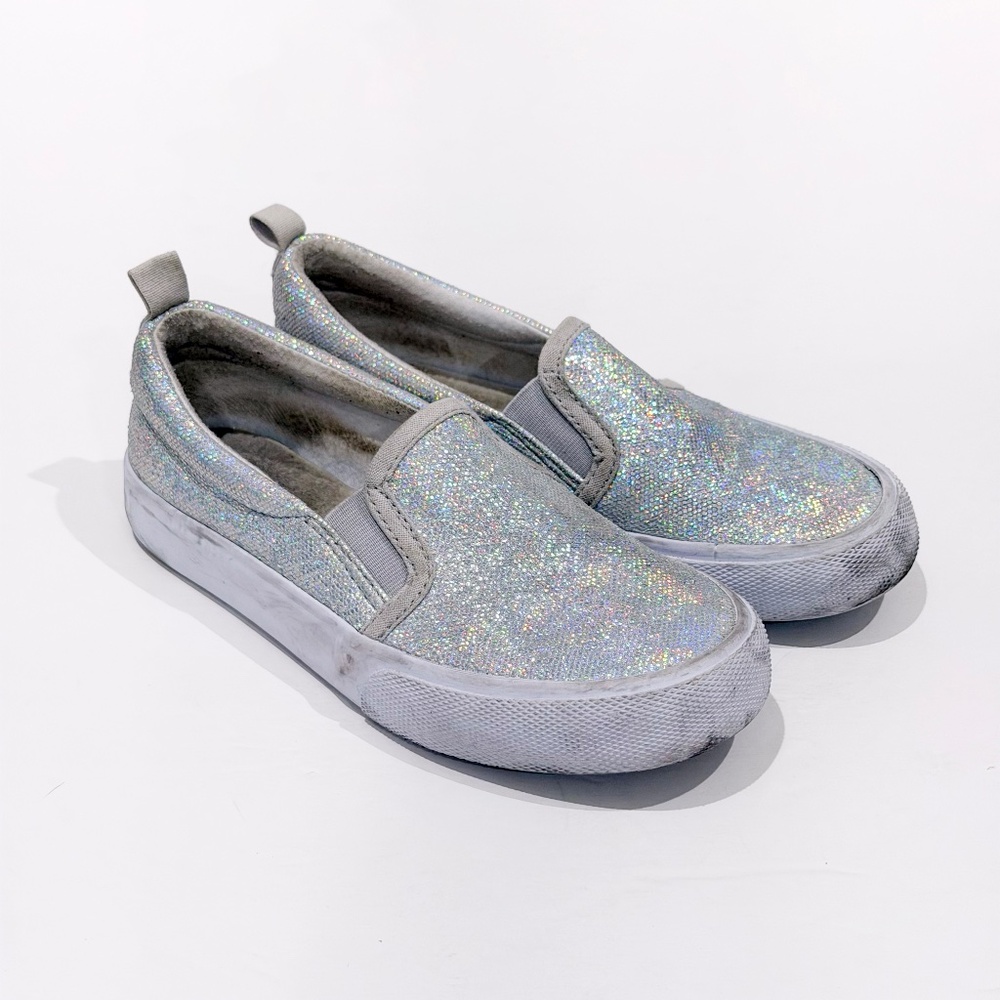 Cat & Jack Iridescent Slip on Shoes Size 13